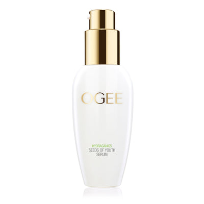 Ogee Seeds of youth serum for face anti aging anti wrinkle organic natural with plant stem cells hyaluronic acid and jojoba oil