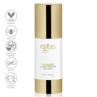 Ogee jojoba hydration day cream certified organic natural skincare face moisturizer